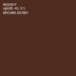#502B1F - Brown Derby Color Image